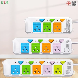 Panasi ปลั๊กไฟ รางปลั๊กไฟ ปลั๊กพ่วง USB สาย 2 3 5 เมตร เต็ม สายไฟต่อพ่วง มีช่อง 4 USB มีสวิตซ์เปิดปิด ปลั๊ก 3 ตา