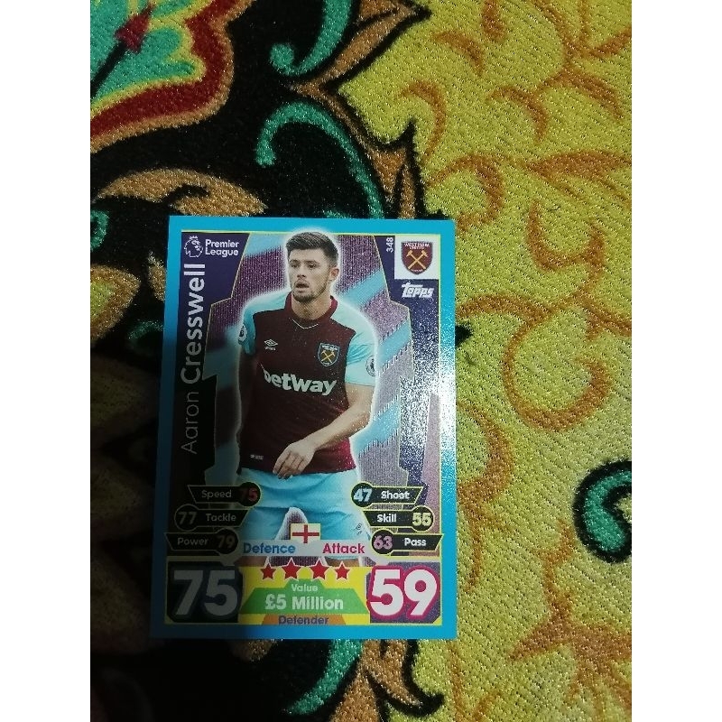 Trading​ card​ game​ Aaron  Cresswell West​ Ham​ United​