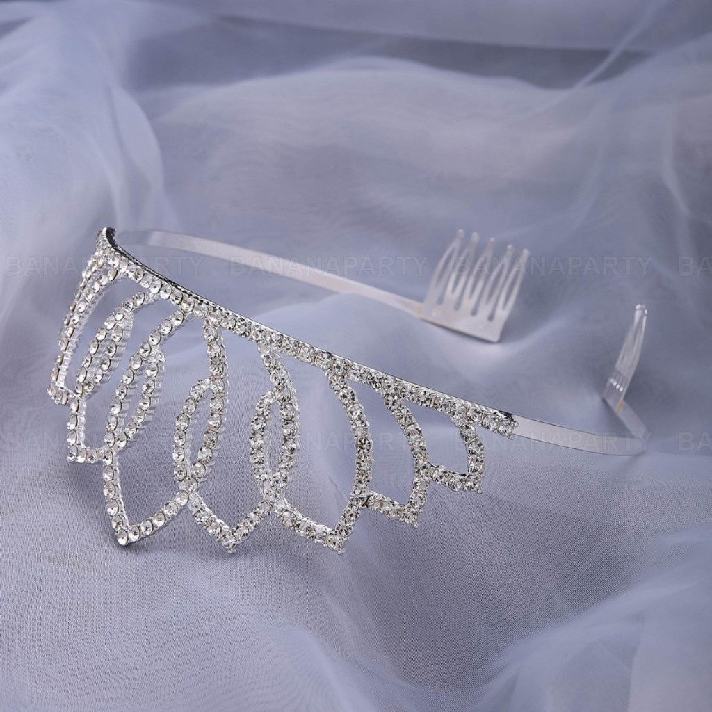 มงกุฎนางงาม โลหะ มงกุฎเพชร มงกุฎ มงกุฏคริสตัล ที่คาดผม tiara crown พร้อมส่งในไทย ทุกวัน - รูปที่ 2