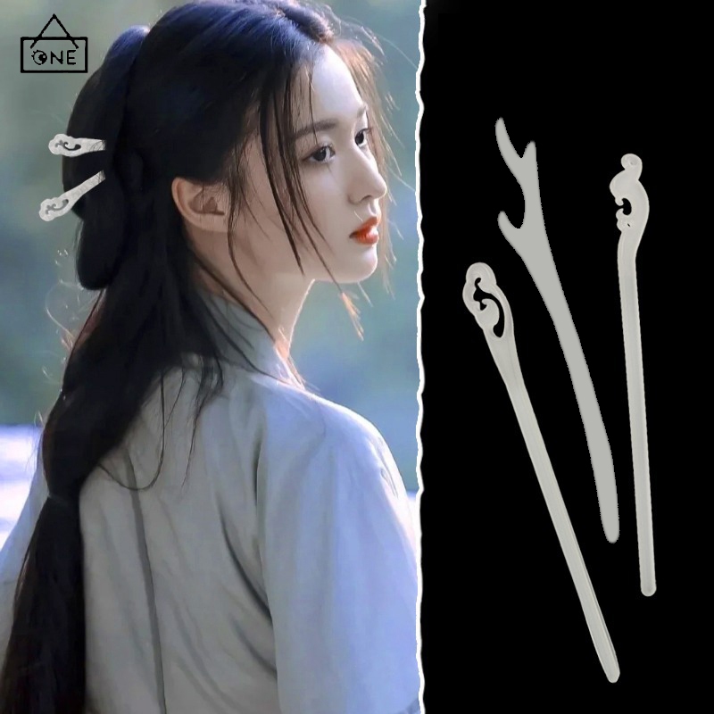 COD❤️กิ๊บติดผมตะเกียบย้อนยุคสไตล์จีนเรียบง่ายละเอียดอ่อนหางม้าเครื่องประดับผมสำหรับผู้หญิง-a.one