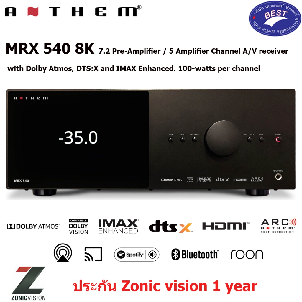 Anthem MRX 540 8K A/V Receivers