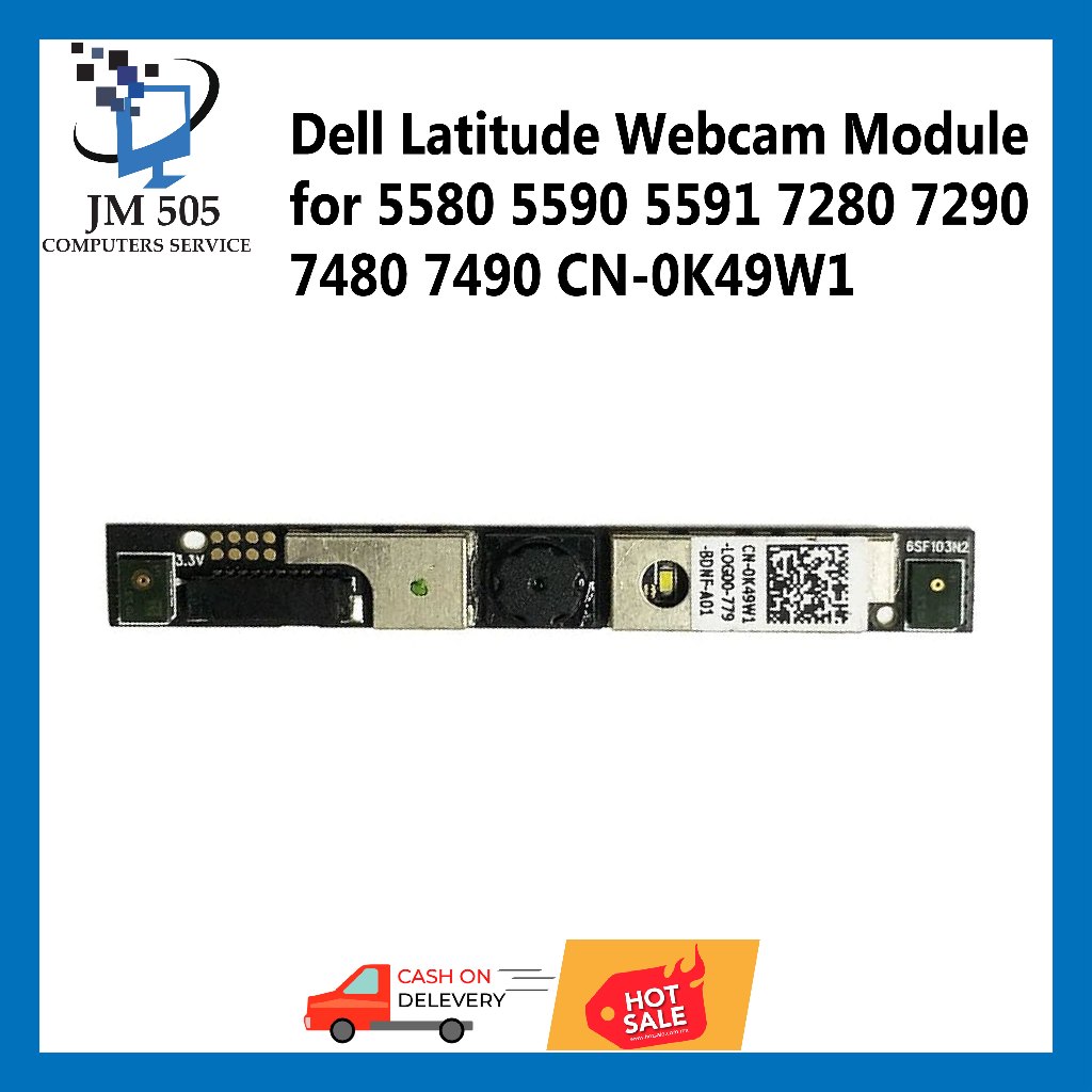 Dell Latitude Webcam Module for 5580 5590 5591 7280 7290 7480 7490 CN-0K49W1