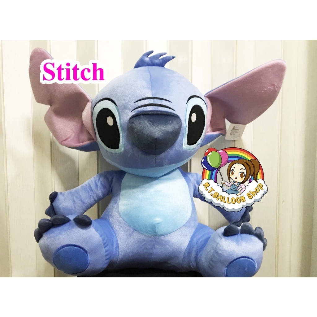 【ขนาด 28 นิ้ว 】ตุ๊กตา สติช Stitch ท่านั่ง ขนาด 28 นิ้ว สีน้ำเงิน Disney ลิขสิทธิ์แท้