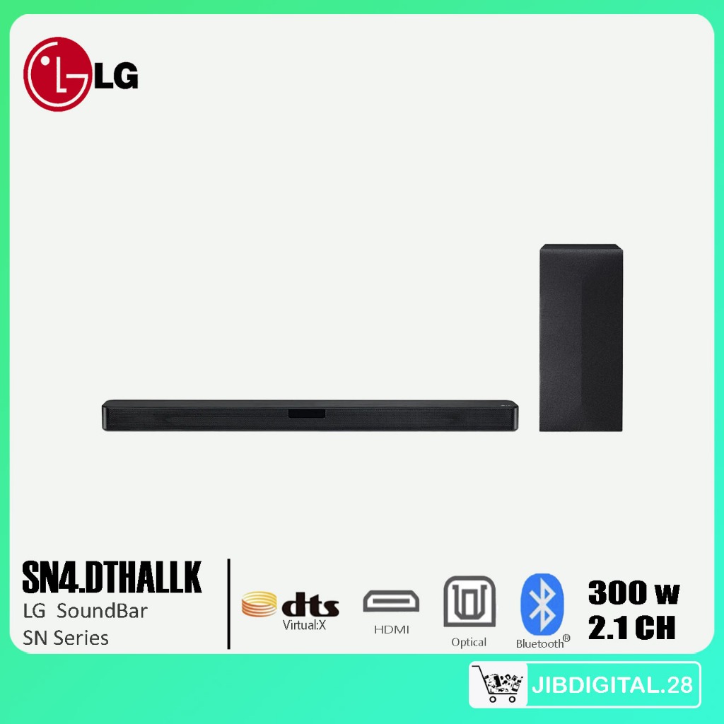 ลำโพงซาวด์บาร์ แอลจี 300W 2.1 Ch. รุ่น SN4.DTHALLK  LG SoundBar