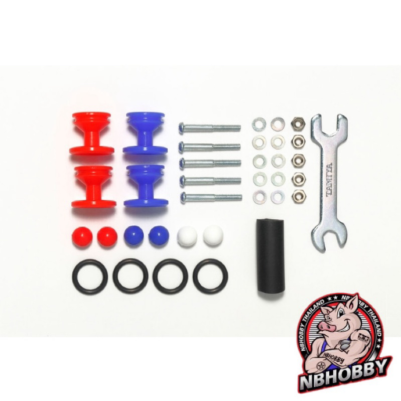 Tamiya Item 15525 – Low Friction Plastic WRoller&Ring (Red/Blue 13-12mm)