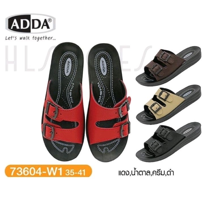 💥ค่าส่งถูก💥Adda รุ่น73604แท้💯% รองเท้าPU สวม2ตอน
