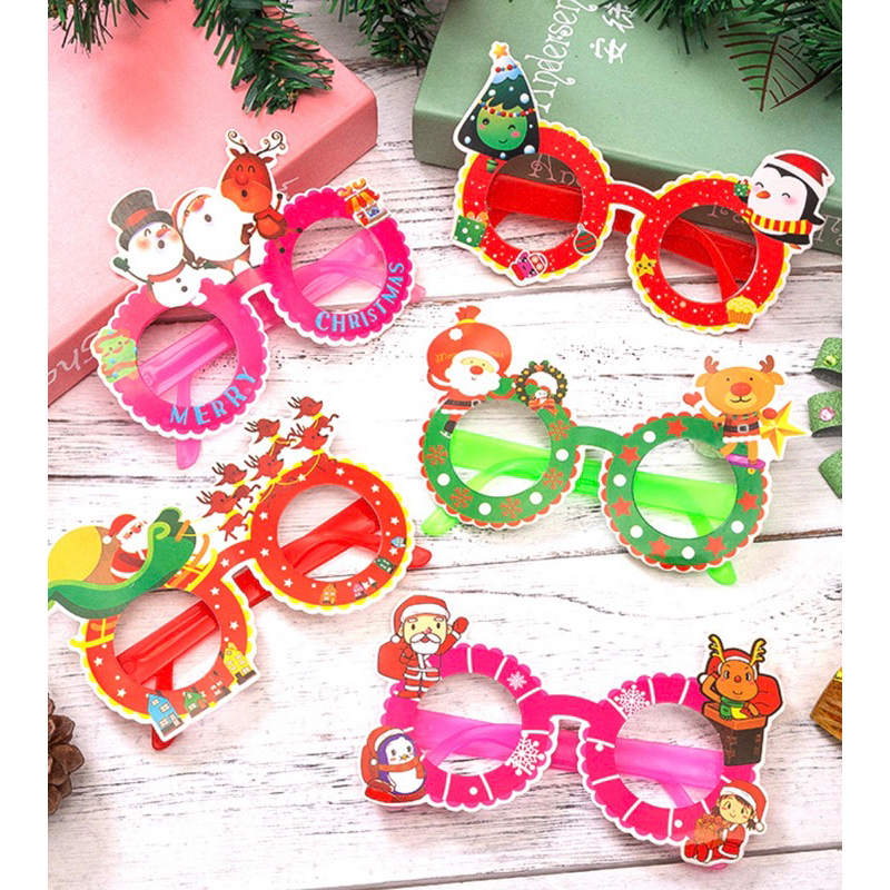 พร้อมส่งจากไทย แว่นคริสต์มาสแฟนซี แว่นแฟนแฟชั่นคริสต์มาส Christmas สำหรับใส่ในงานรื่นเริง งานวันคริสต์มาส