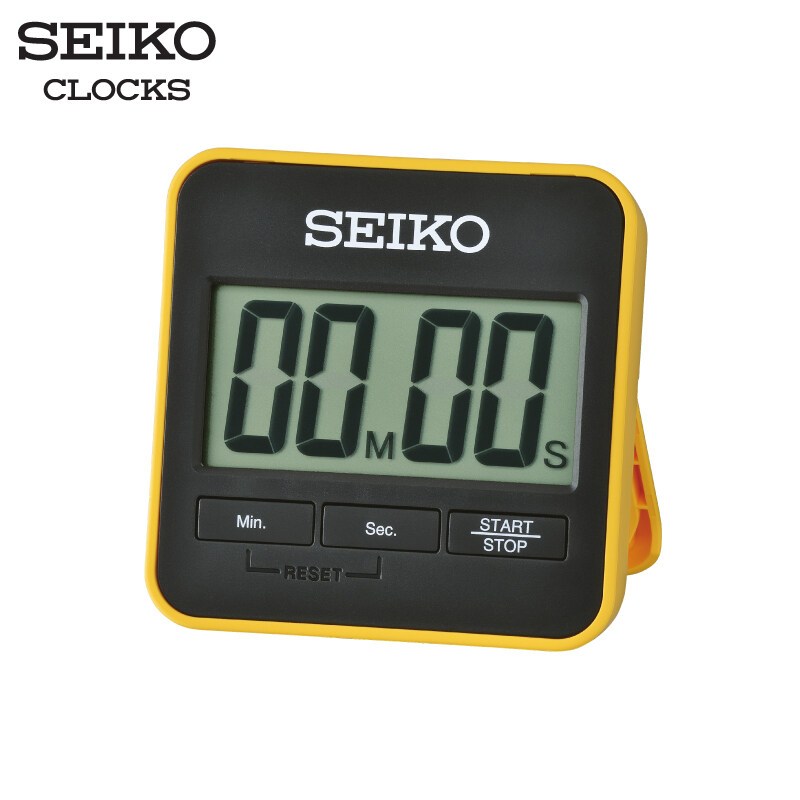 SEIKO CLOCKS นาฬิกาจับเวลา รุ่น QHY001Y ขนาด 2.5 นิ้ว