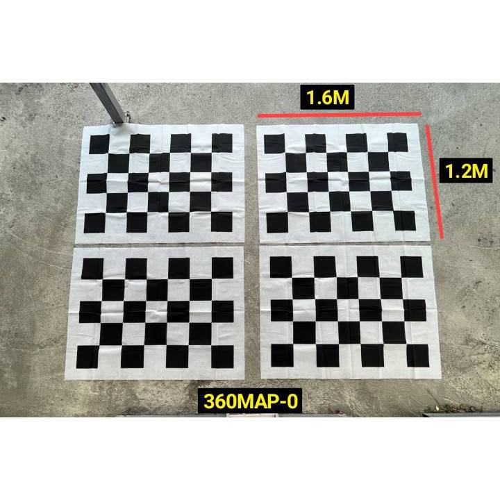 แผ่นผ้าปูสำเร็จ ยี่ห้อ Carwales / NOLOGO สำหรับตั้งค่ากล้องรอบคัน 360 องศา 1 ชุด มี 2 ผืน - รูปที่ 4
