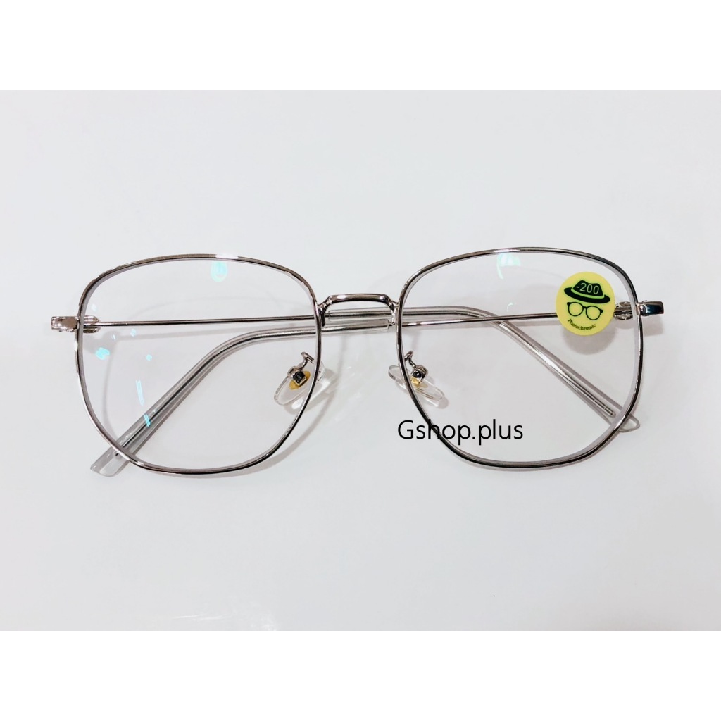 แว่นสายตาสั้น / สายตายาว เลนส์มัลติโค๊ด ออกแดดเปลี่ยนสี ทรง5เหลี่ยม​959B - รูปที่ 4