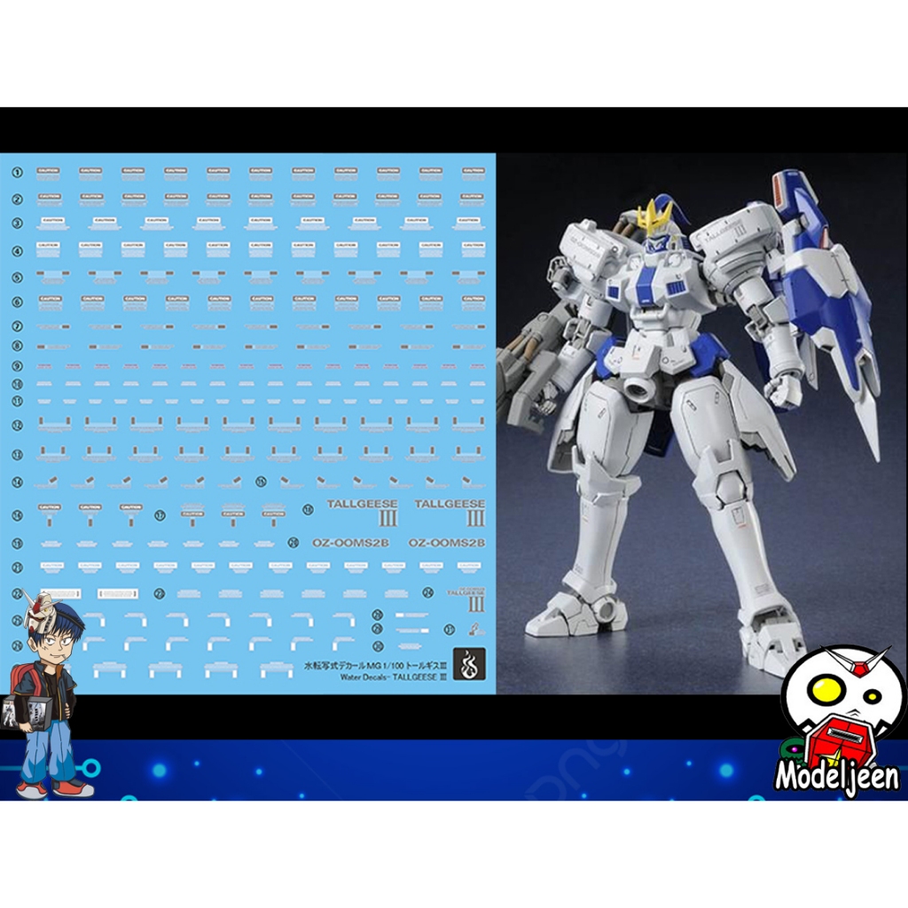 (Ghost-Decal) Water Decal 045 MG1/100 Tallgeese III