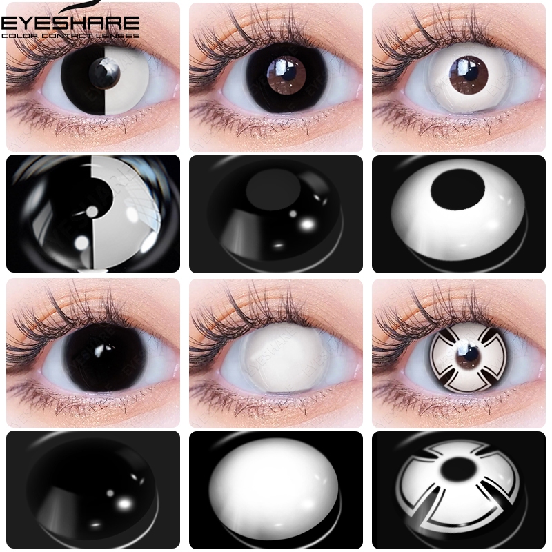 (COD) EYESHARE COSPLAY  คอนแทคเลนส์ รายปี บิ๊กอาย สายตาอนแทคเลนส์สีแดง ปาร์ตี้ แวมไพร์ คอนแทคเลนส์รา