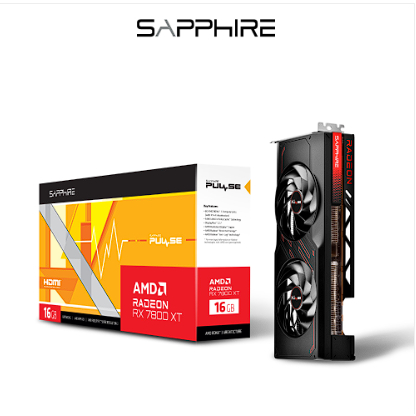 VGA SAPPHIRE PULSE AMD RADEON RX 7800 XT GAMING 16GB GDDR6 DUAL HDMI/DUAL DP