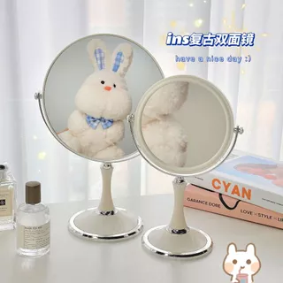พร้อมส่ง🪞 กระจกสไตล์เกาหลี 2หน้า แบบใหม่ กระจกมินิมอล กระจกแต่งหน้า ปรับองศาได้