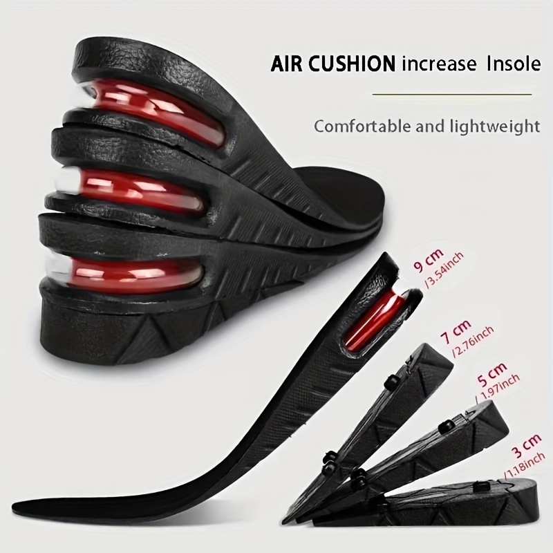 แผ่นรองในรองเท้า1คู่ ถอดออกได้ทำให้คุณสูงขึ้นเพิ่มความสูงได้เสริมส้นรองเท้า มี 3 ระดับ C188 ราคาต่อ1