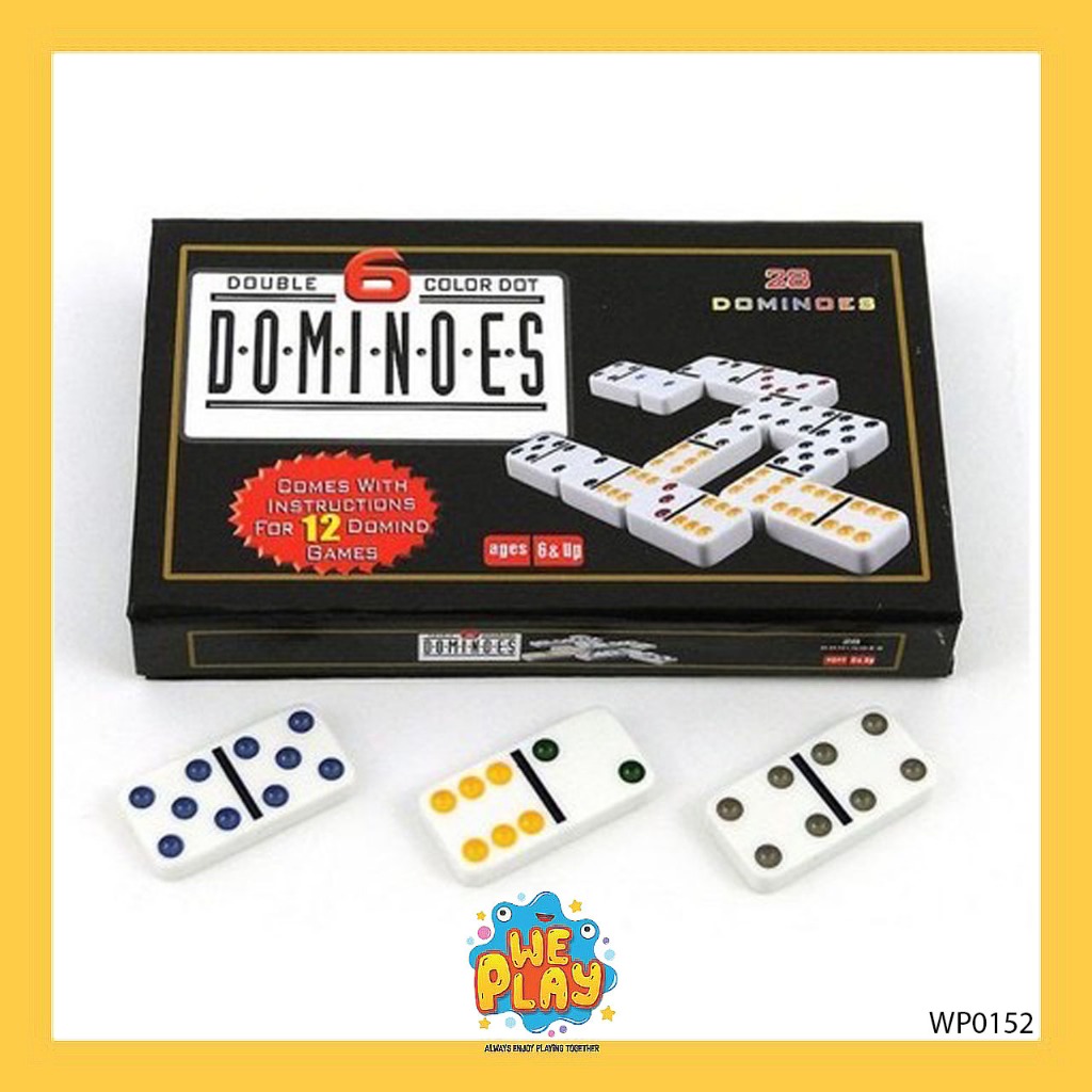 WE PLAY พร้อมส่ง Domino โดมิโน่ สินค้าคุณภาพดี กล่องกระดาษแม่เหล็ก เกมปาร์ตี้ บอร์ดเกมคลาสสิค
