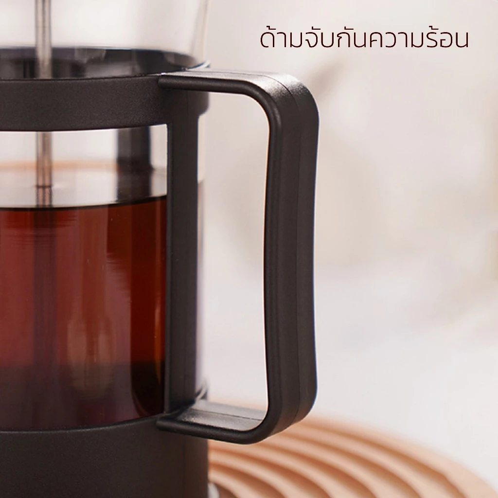 เหยือกชงกาแฟ กาชงกาแฟ French press pot เหยือกชงกาแฟสด สแตนเลส ใช้งานง่าย สะดวก Alechaung coffee thumbnail 6