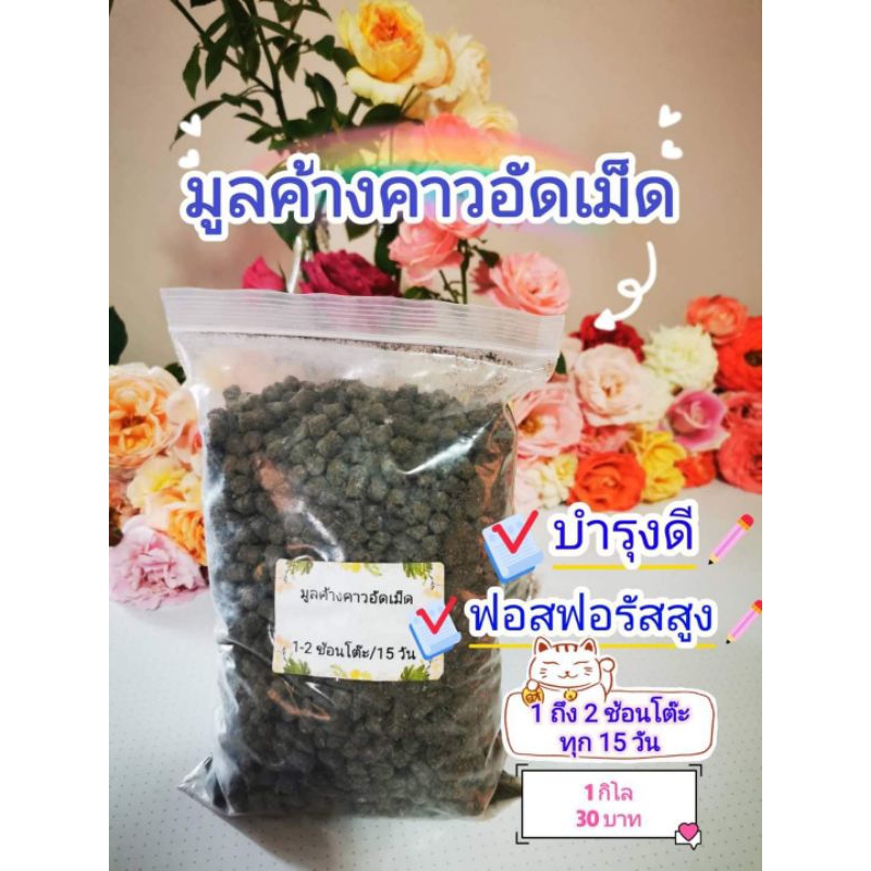 มูลค้างคาวอัดเม็ด บำรุงดี ฟอสฟอรัสสูง