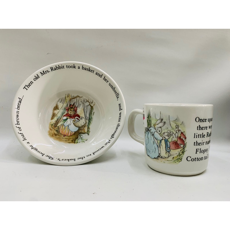 จาน ถ้วย แก้วมัค mug wedgwood made in england peter rabbit