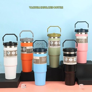 แก้วเก็บความเย็น 890ml. รุ่นใหม่ หูแบบเหลี่ยม สแตนเลส 304 มี…