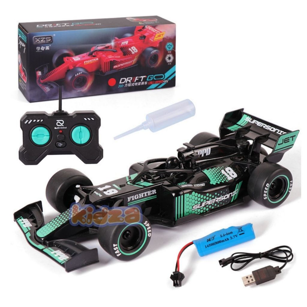 รถบังคับ รถฟอมูล่าบังคับ รถแข่งF1บังคับ พ่นควัน เร็วและแรง สเกล 1/18