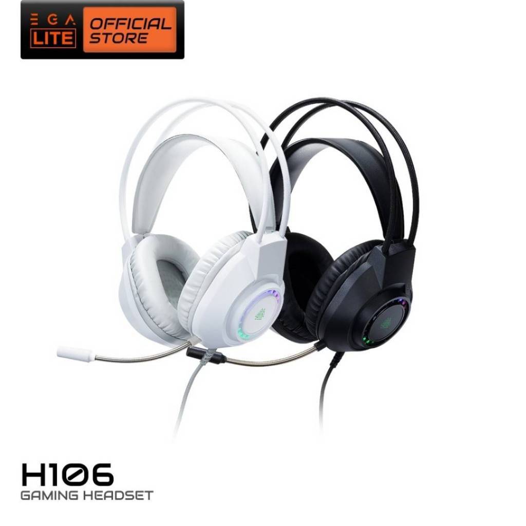 หูฟังเกมส์มิ่ง EGA TYPE H106 USB + 2 Jack 3.5mm มีไฟ RGB