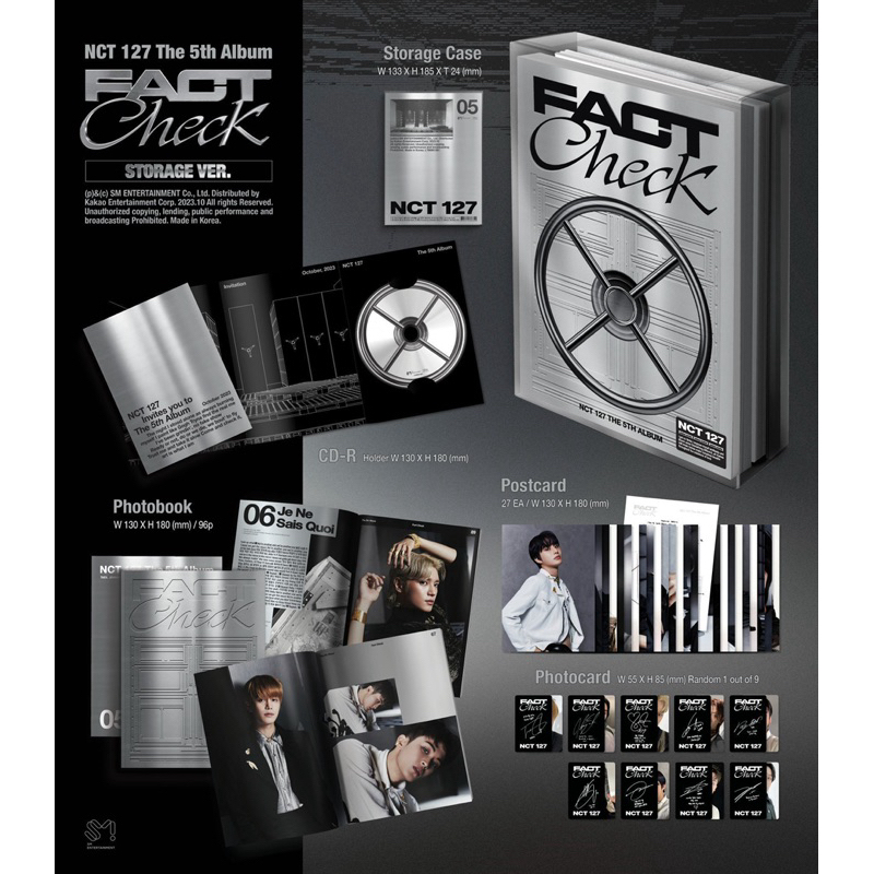 พร้อมส่ง อัลบั้ม nct 127 fact check storage ver.