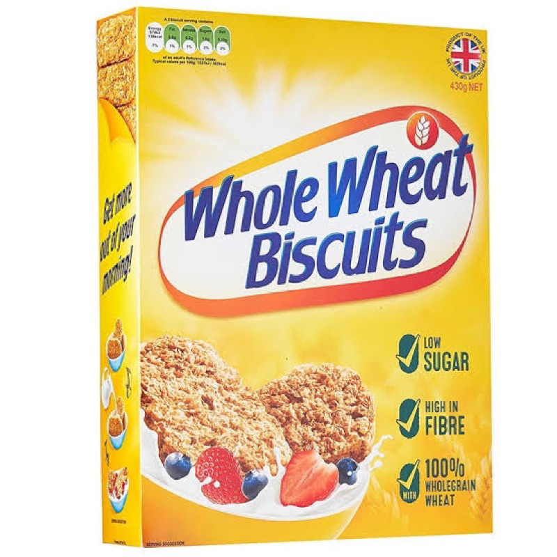 W/T/Fแท้ Whole wheat biscuits 🇬🇧 430g. fl โฮลวีทบิสกิต อาหารเช้า นำเข้าUK