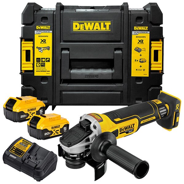 DEWALT 🇹🇭 เครื่องเจียรไร้สาย รุ่น DCG405P2-B1 ไร้แปรงถ่าน 100 MM. 20V Max อุปกรณ์เครื่องมือช่าง งานช