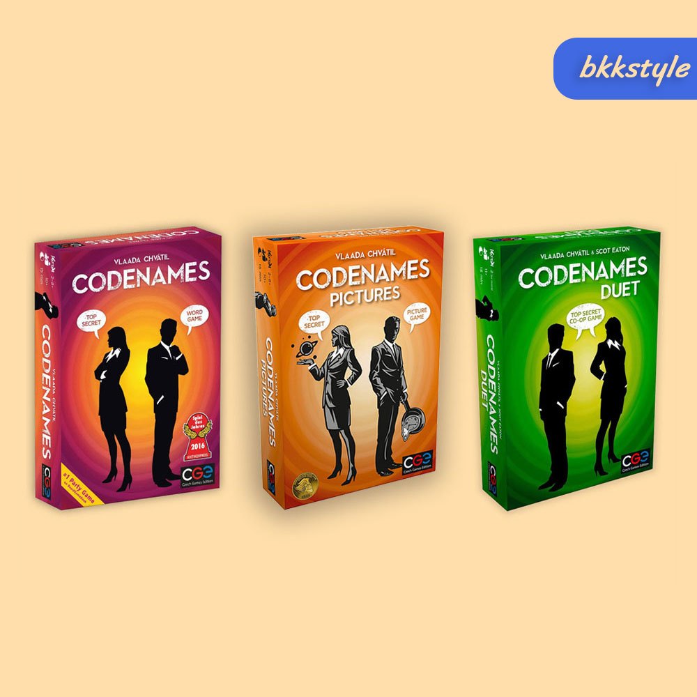 การ์ดเกม Codenames สายลับปะทะไหวพริบ ใช้คำใบ้คำเชื่อมโยงตัวตนลับ ระวังพลาดโดนนักฆ่า 📌 พร้อมส่ง
