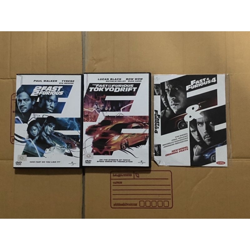 DVD เรื่อง FAST & FURIOUS ภาค 2-4 ภาพคมชัด💯