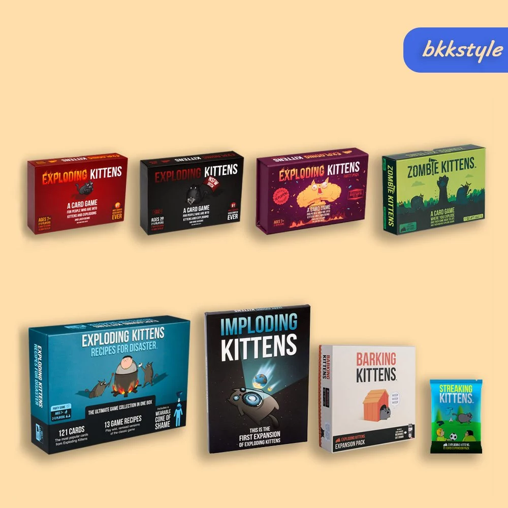 Exploding Kittens แมวระเบิด การ์ดเกมสุดป่วนยอดฮิต สนุกทุกวง ปาร์ตี้เดือด ฮาไม่หยุด 📌 พร้อมส่ง