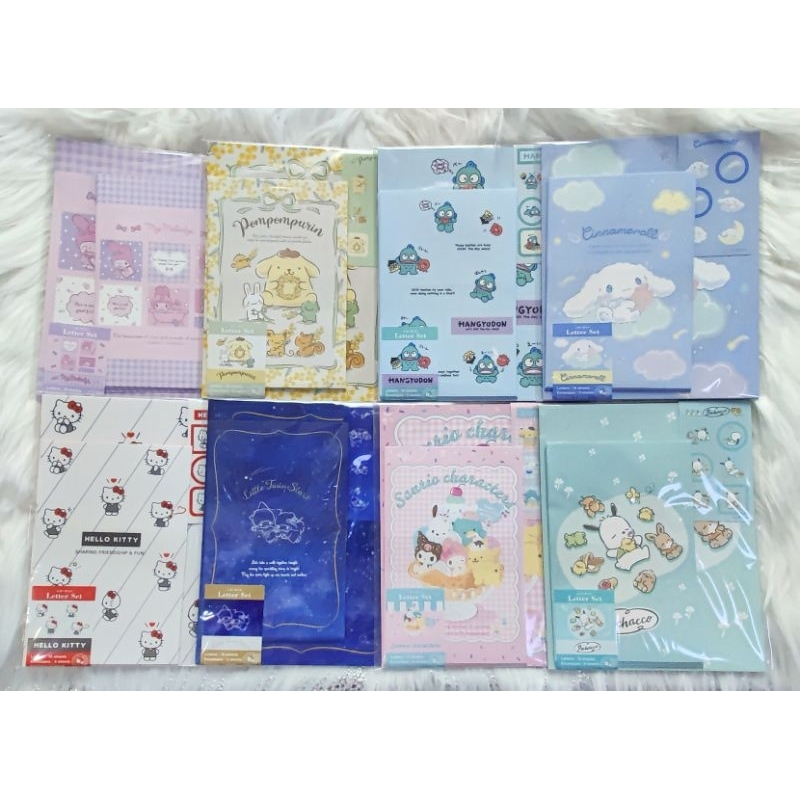 (ไลฟ์ ลด50%) 🇯🇵 Sanrio Letter Set เซ็ตซองจดหมาย ซานริโอ้