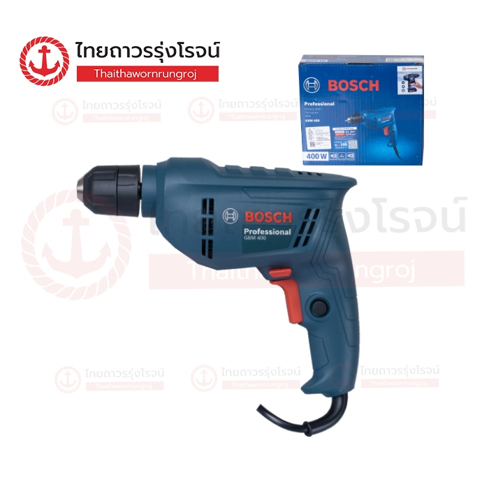 BOSCH สว่านไฟฟ้า 10mm 400w GBM400 06011C10K0	ชิ้น(ชิ้น TTR