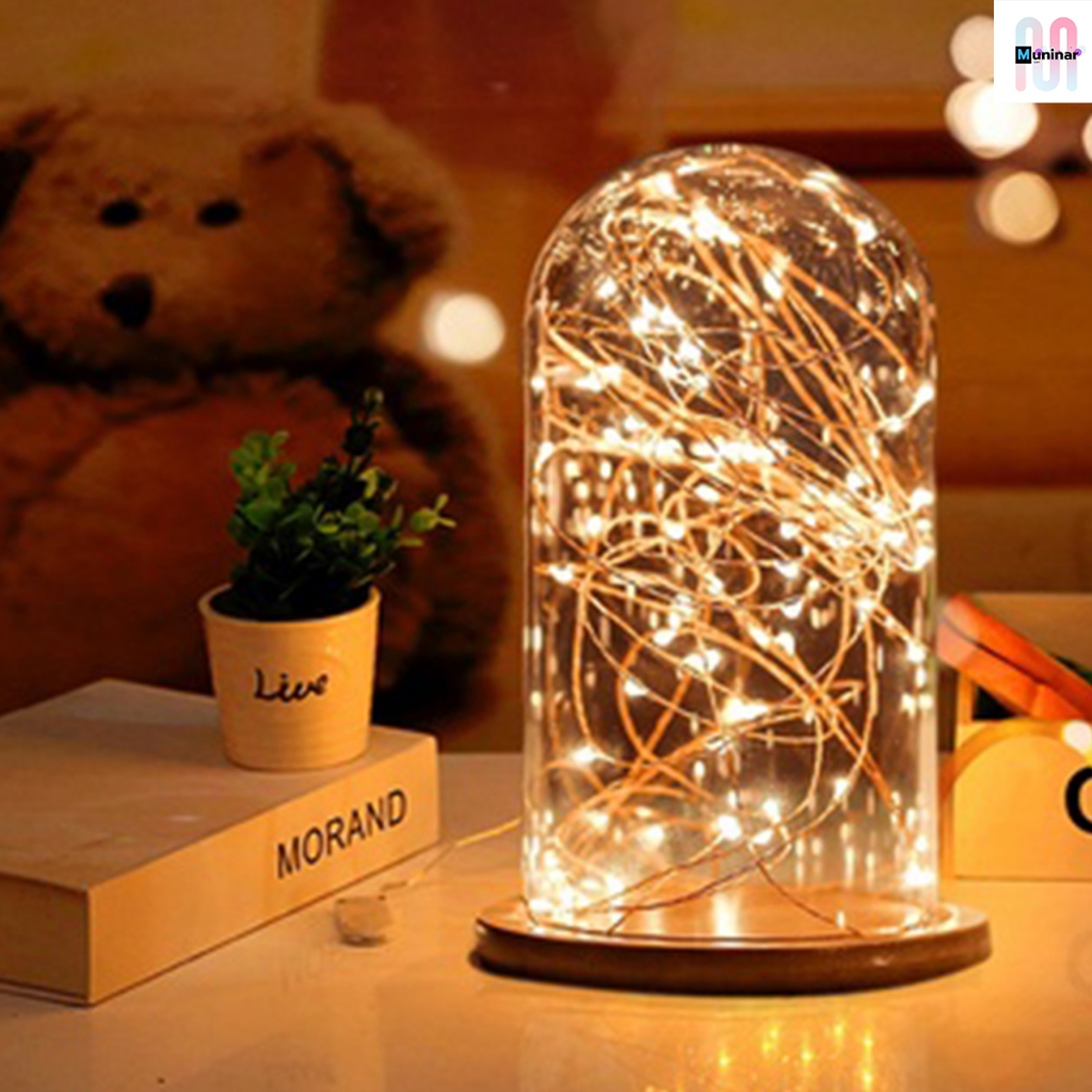 ไฟประดับ LED ใส่ถ่าน ไฟเส้น ไฟลวด ไฟนางฟ้า สำหรับประดับ งานแต่งงาน เลโก้ ของขวัญ ตกแต่ง 1 เมตร