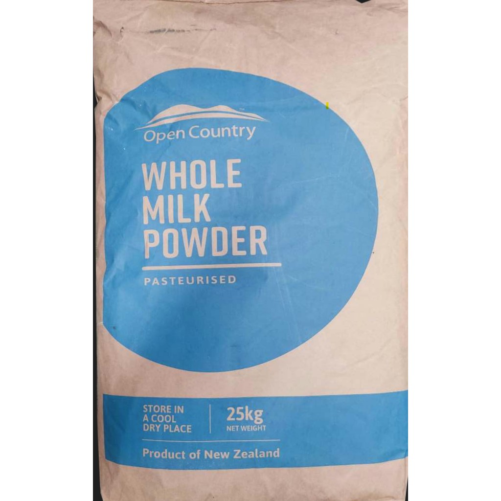 หัวนมผง(Open Country ) / (ประเทศนิวซีแลนด์) (WHOLE MILK POWDER) 25 กิโลกรัม / กระสอบ