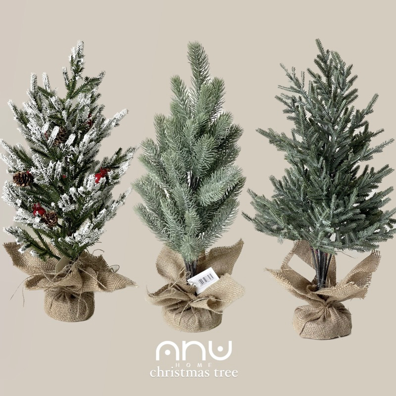 Christmas Tree ต้นคริสมาสขนาดวางบนโต๊ะหรือชั้น Detail ใบเสมือนจริงน้ำหนักเบาขนย้ายสะดวก