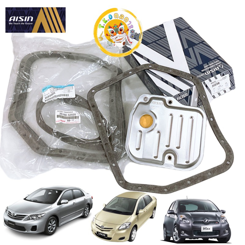 กรองเกียร์ ออโต้ AISIN / ปะเก็นแท้เบิก Toyota Yaris Vios 06-13 ws/ Altis 08-12WS/ Avanza STAT-4001