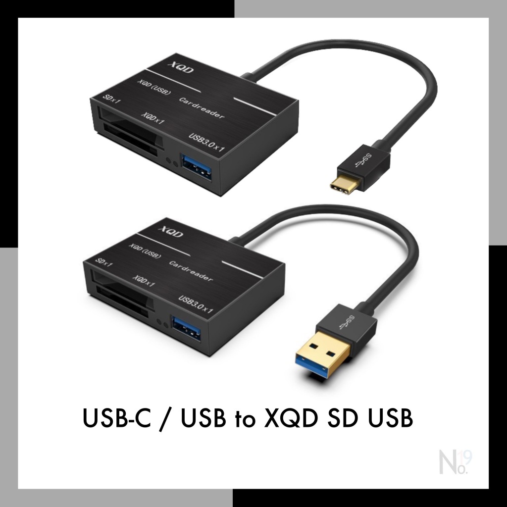 XQD / SD Card Reader USB-C / USB-A Upto 500MB/s High Speed XQD2.0 USB3.0 HUB Camera Kit Adapter TYPE