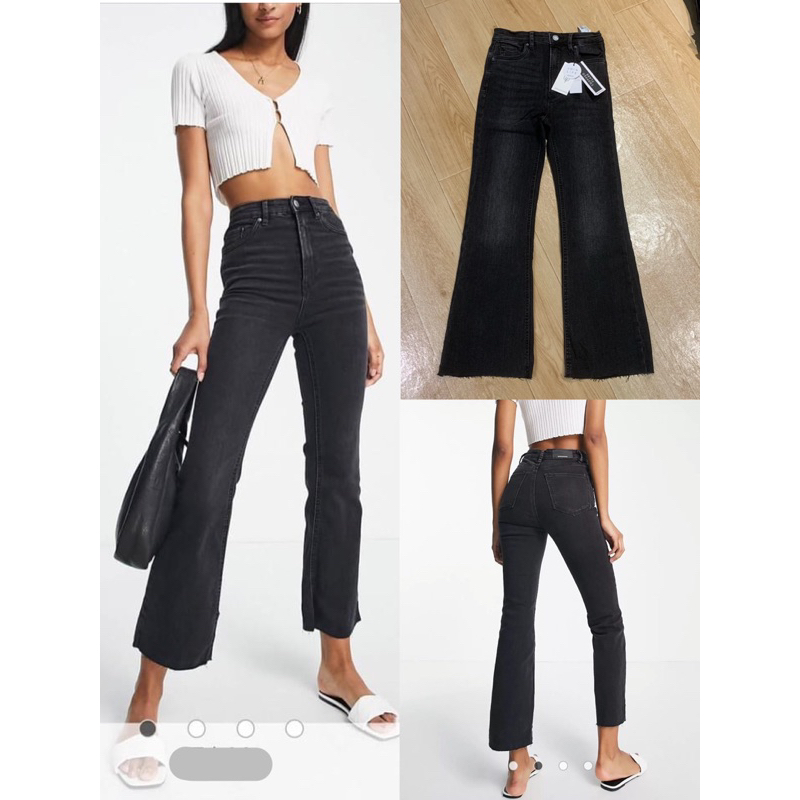 กางเกง​ยีนส์​แบรนด์​ STRADIVARIUS CROPPED FLARE