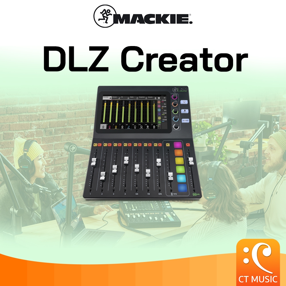 [ใส่โค้ดลด 1000บ.]Mackie DLZ Creator Podcasting Mixer Digital มิกเซอร์ พ็อดแคส พ็อดแคสติ้ง ดิจิตอล M