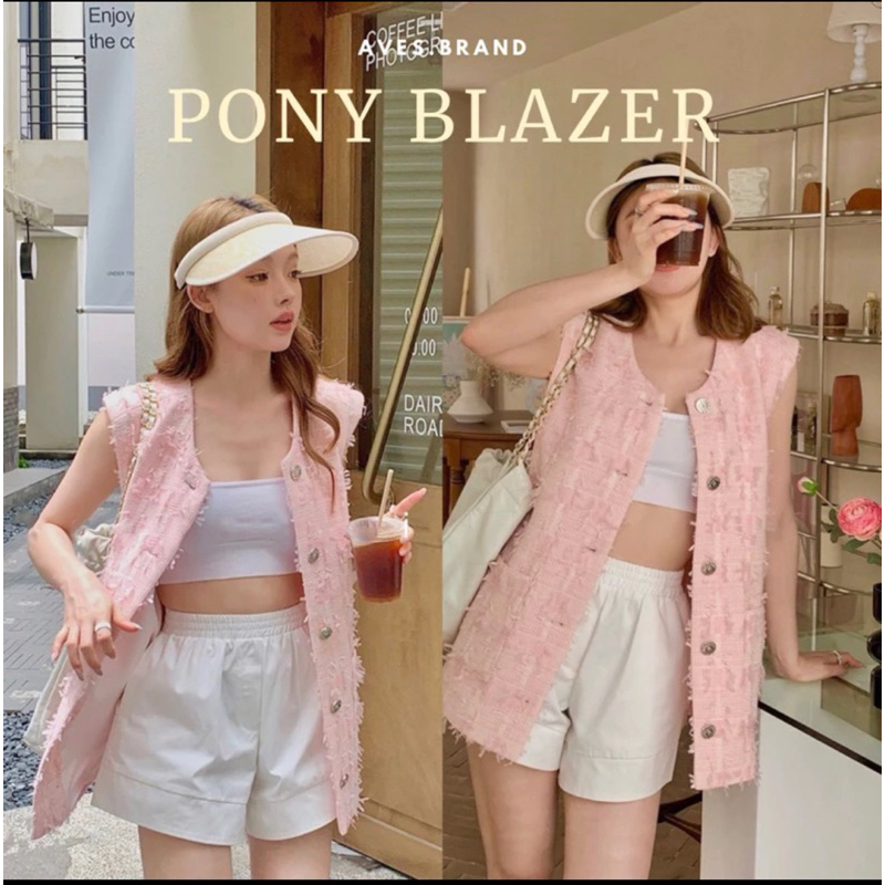 มือ2 จากแบรนด์ AVES.BRAND PONY VEST BLAZER