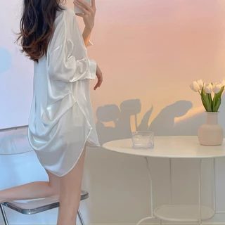 Hormones 💕💕 ชุดนอนเซ็กซี่ ผ้าไหมน้ำแข็ง เสื้อยั่วแฟน เนื้อผ้าดี พร้อมส่งจากไทย（H9068）