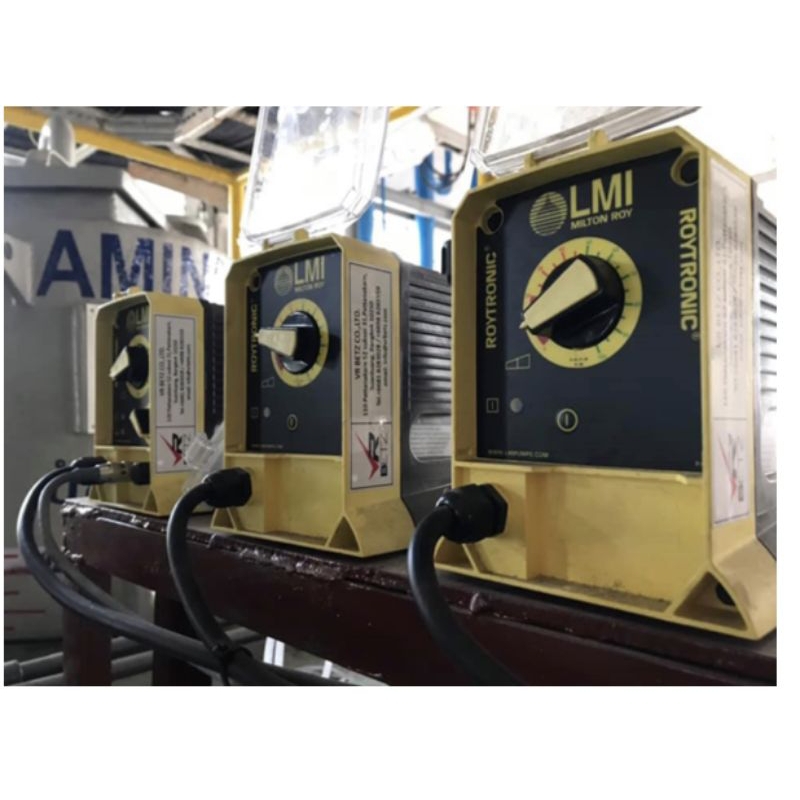 ปั้มเคมี Milton Roy model: P+143-718NJ รุ่น 2 ปุ่มปรับ