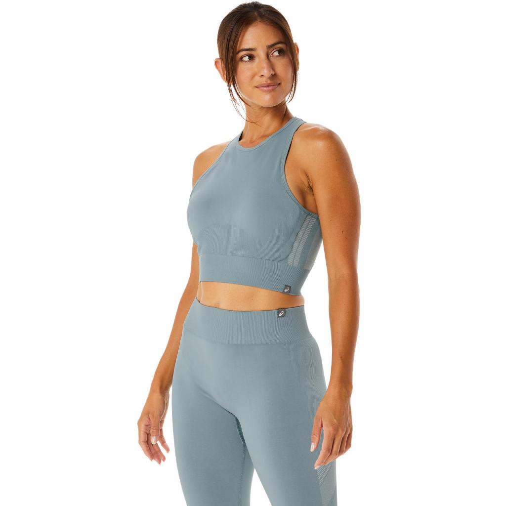 ASICS : WOMEN NAGINO FLEX SEAMLESS BRA WOMEN TRAINING สปอร์ตบรา ผู้หญิง สปอร์ตบรา สปอร์ตบรา ของแท้ LIGHT STEEL