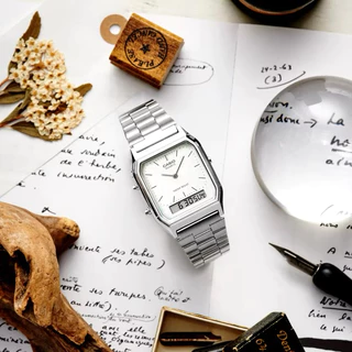 CASIO VINTAGEAQ-230 AQ-230A-7AMQY AQ-230A-2A2MQY AQ-230A-2A1MQY A168WA-8AY A168WA-3AY A168WA-5AY ของแท้ประกันศูนย์ 1ปี