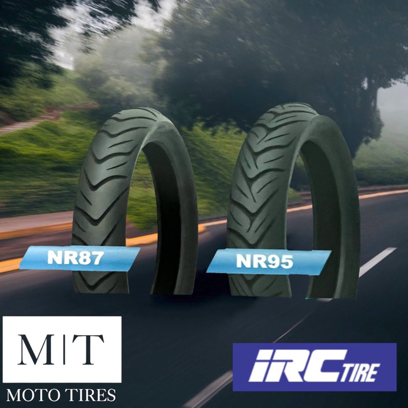 IRC NR87 NR95 90/80-14, 100/80-14 แบบไม่ใช้ยางใน ยางนอกสำหรับรถจักรยานยนต์ : CLICK 150