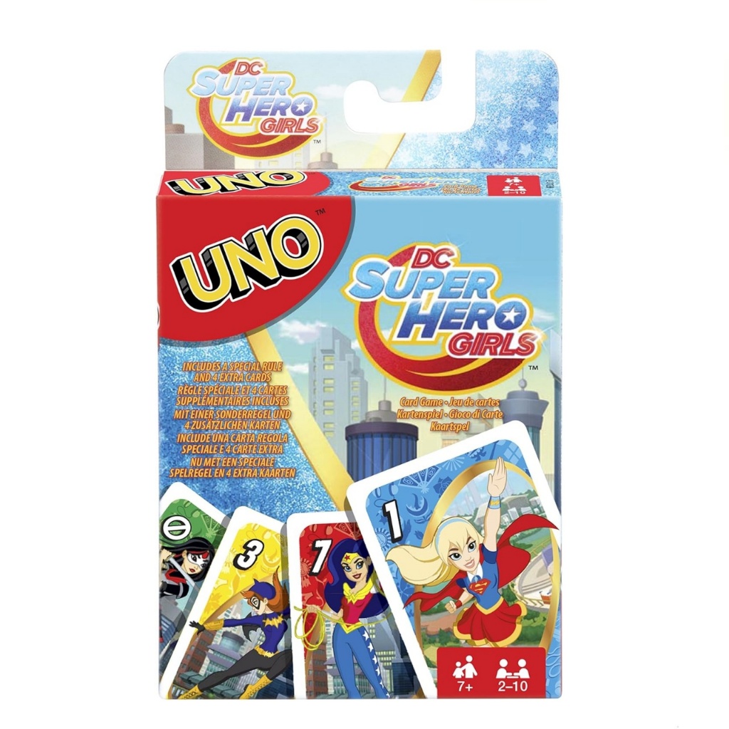 CARD GAME UNO DC SUPER HERO GIRLS ไพ่อูโน่ คุณภาพมาตรฐาน ลิขสิทธิ์แท้