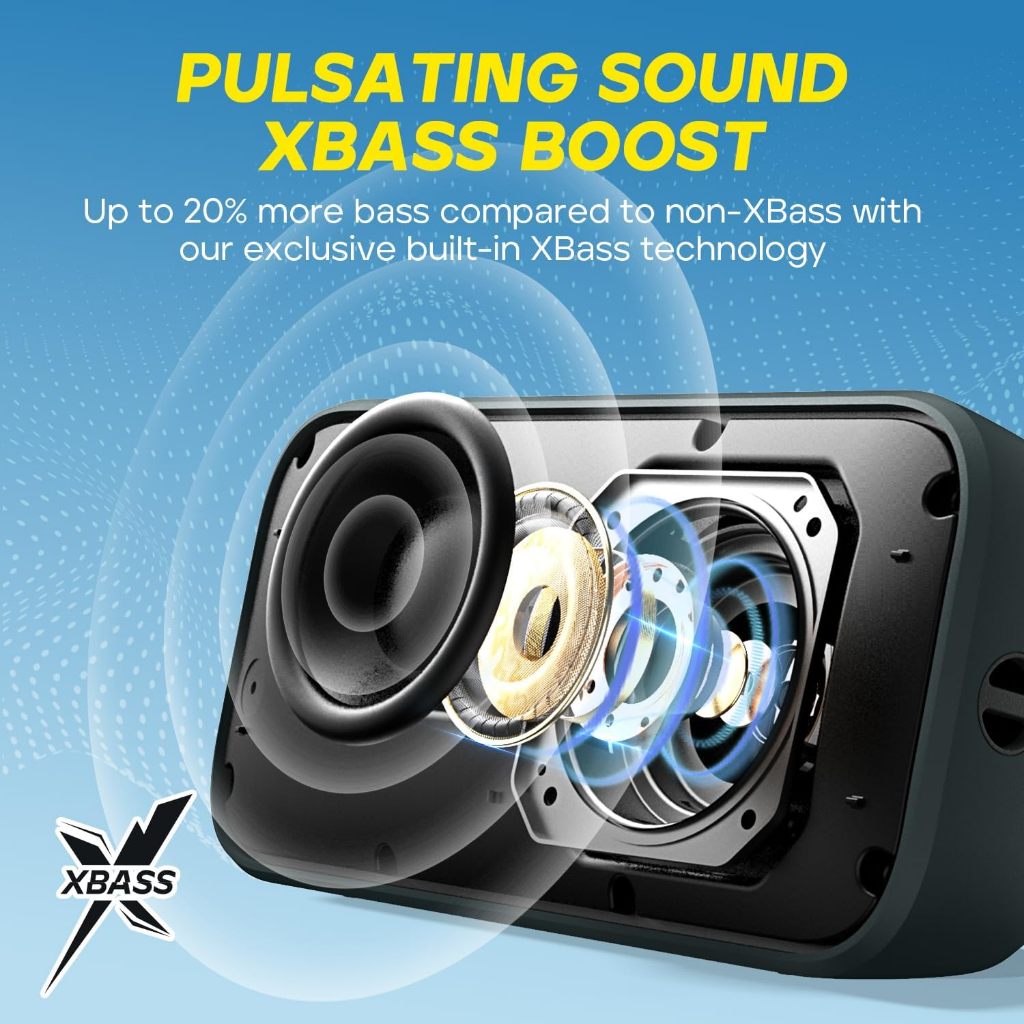 🇹🇭ประกันศูนย์ไทย 1 ปี Tribit StormBox Flow ลำโพงบลูทูธ Speaker 25W Bluetooth 5.3 IP67 XBass Tuning DSP เบสทรงพลัง ปรับEQ