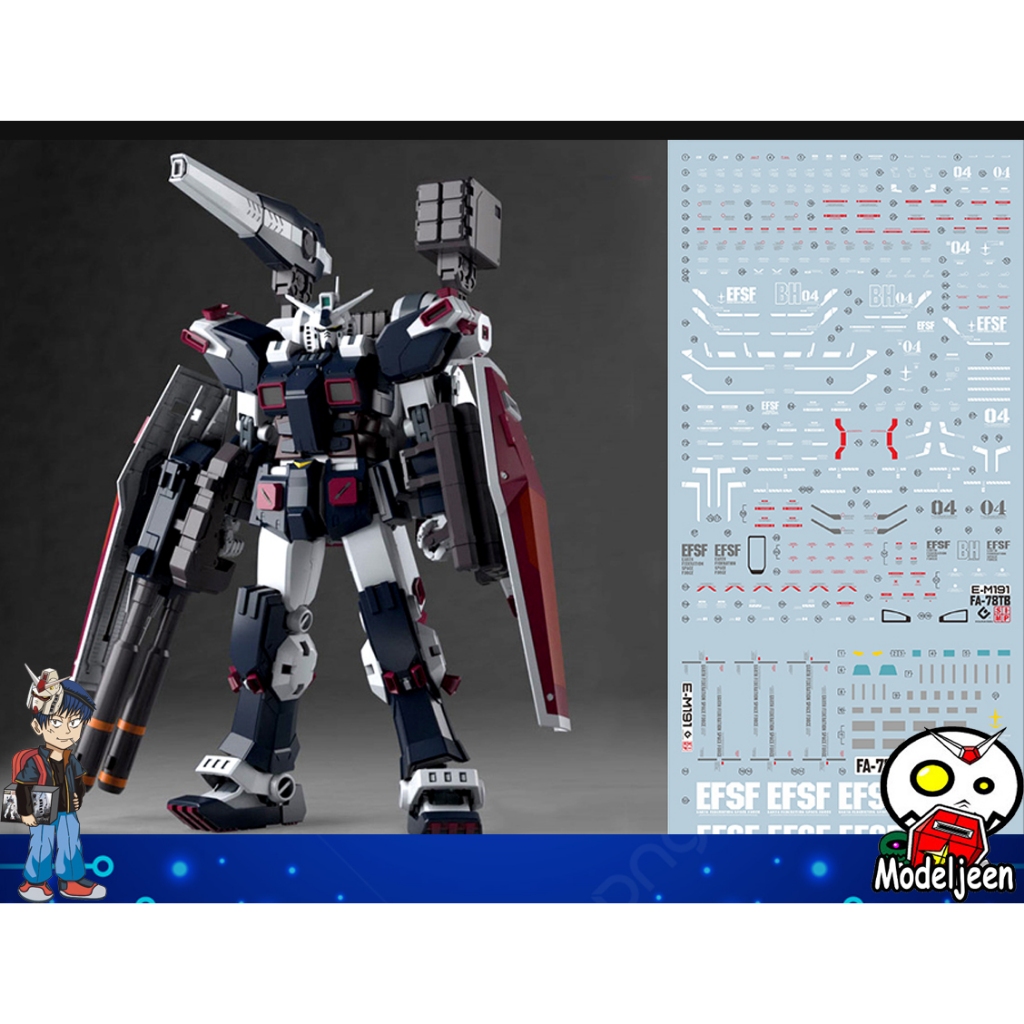 130 Water Decal MG1/100 Full Armor Gundam Ver.Ka (Gundam Thunderbolt Ver.) ยี่ห่อ S.I.M.P. Model Dec